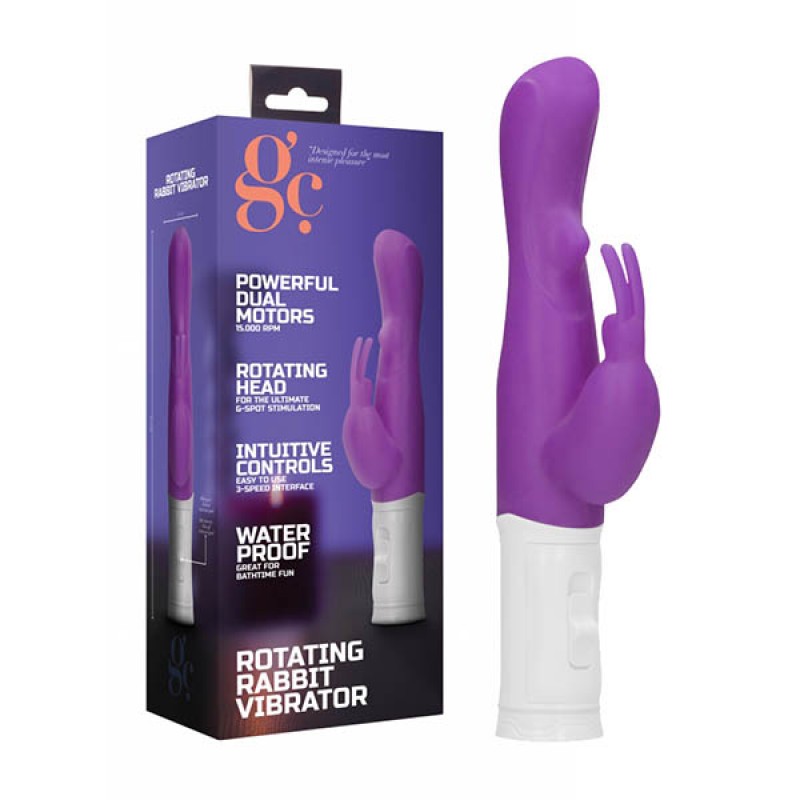 GC. Rotating Rabbit Vibrator - Purple
